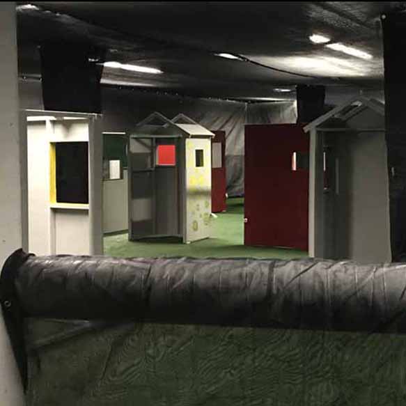 Indoor Paintball Field with over 27 buildings in play